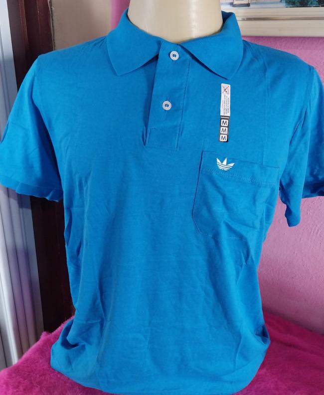 Camiseta masculina polo azul 